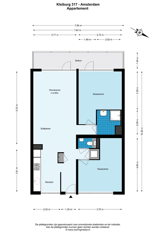 Plattegrond Kleiburg 317